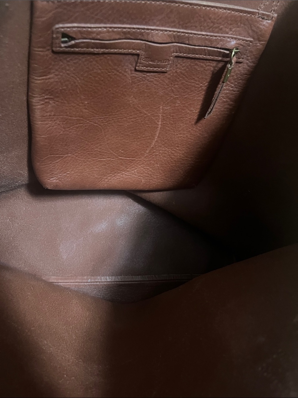 MADEWELL TRANSPORT TOTE, ENGLISH SADDLE W/CARD WALLET - Picture 5 of 15